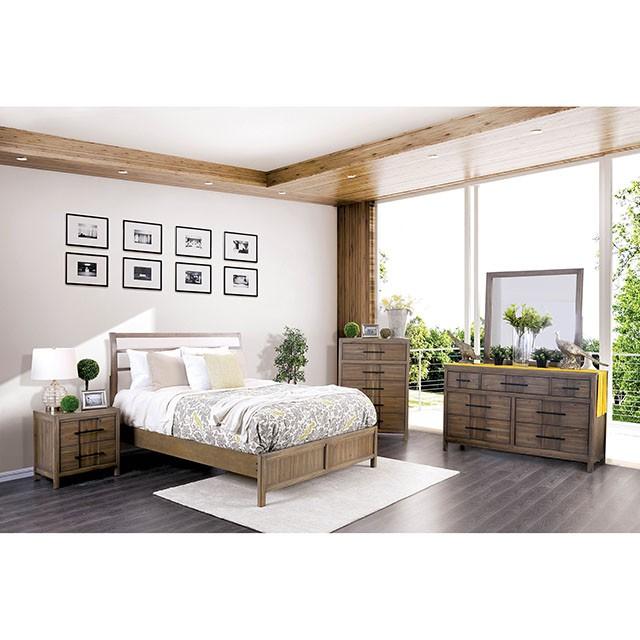 Berenice Mirror Espresso, Beige, & Brown - Visions in Furniture (La Mirada, CA)