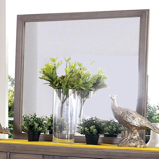 Berenice Mirror Espresso, Beige, & Brown - Visions in Furniture (La Mirada, CA)
