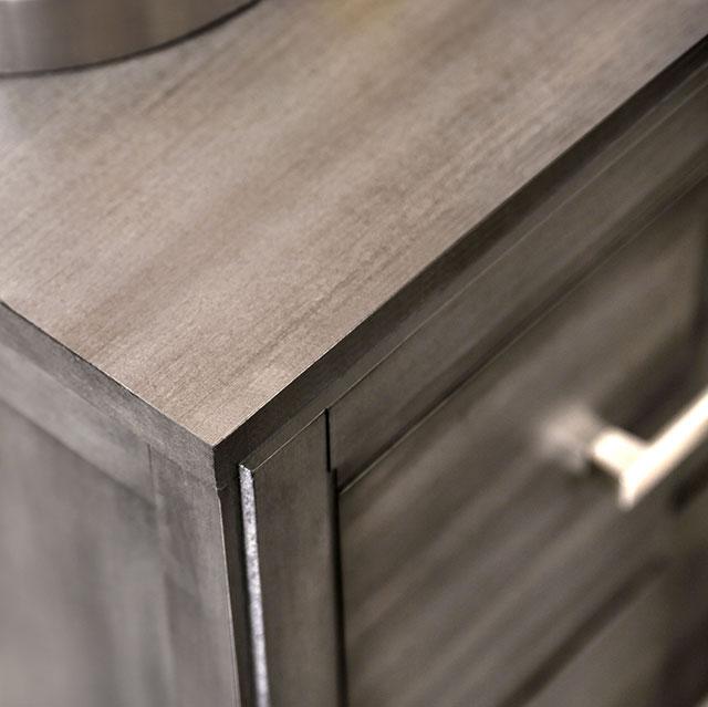 Berenice Espresso Night Stand White, Gray, & Espresso - Visions in Furniture (La Mirada, CA)
