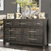 Berenice Dresser White, Gray, & Espresso - Visions in Furniture (La Mirada, CA)