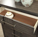 Berenice Espresso Night Stand White, Gray, & Espresso - Visions in Furniture (La Mirada, CA)