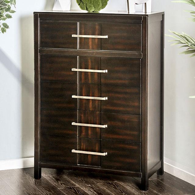 Berenice Chest Gray, White, & Espresso - Visions in Furniture (La Mirada, CA)