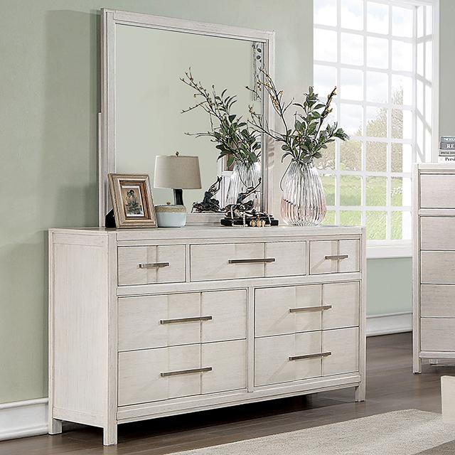 Berenice Dresser White, Gray, & Espresso - Visions in Furniture (La Mirada, CA)