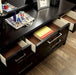 Berenice Espresso Night Stand White, Gray, & Espresso - Visions in Furniture (La Mirada, CA)