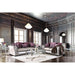 Benigno Love Seat Silver & Gray - Visions in Furniture (La Mirada, CA)