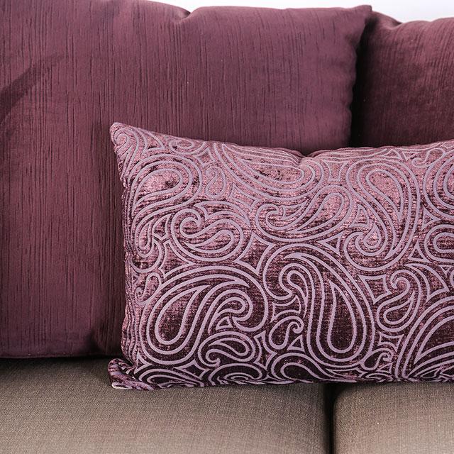 Benigno Love Seat Silver & Gray - Visions in Furniture (La Mirada, CA)