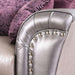 Benigno Love Seat Silver & Gray - Visions in Furniture (La Mirada, CA)