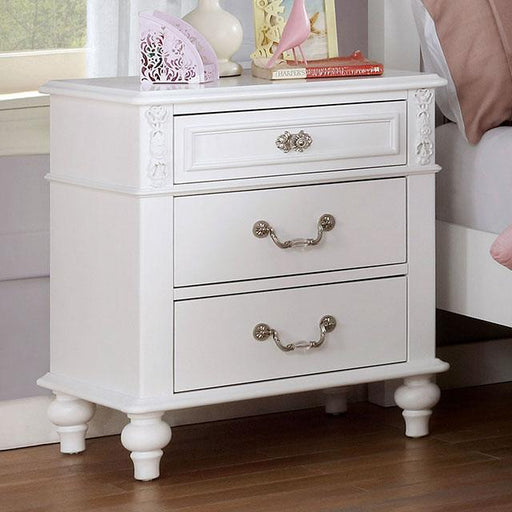 BELVA Night Stand w/ USB Outlet - Visions in Furniture (La Mirada, CA)