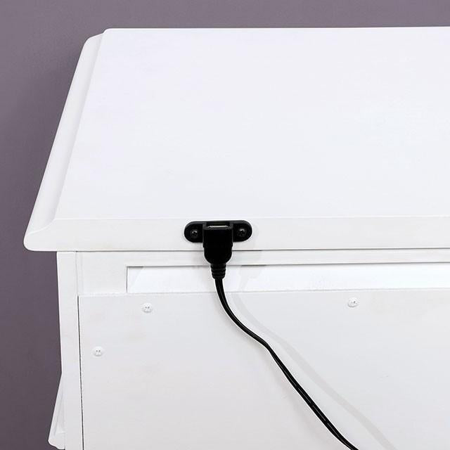 BELVA Night Stand w/ USB Outlet - Visions in Furniture (La Mirada, CA)