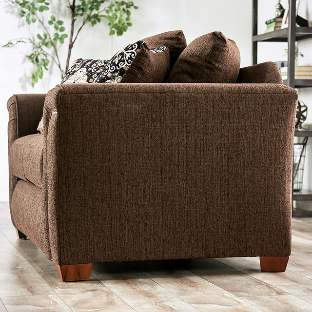 BELSIZE Loveseat Grey, Beige, & Choclate - Visions in Furniture (La Mirada, CA)