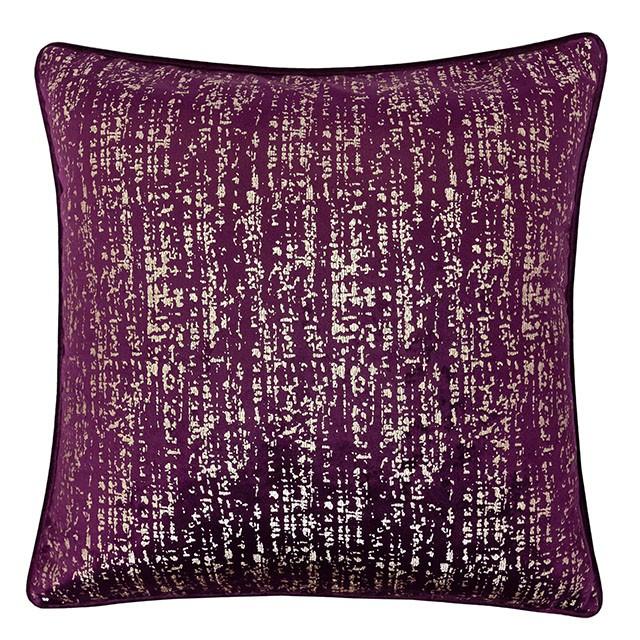 Belle Beige 20" X 20" Pillow, Beige, Multi, Purple, Red - Visions in Furniture (La Mirada, CA)