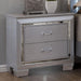 BELLANOVA Silver Night Stand - Visions in Furniture (La Mirada, CA)