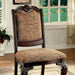 BELLAGIO Brown Cherry/Pattern Fabric Side Chair (2/CTN) - Visions in Furniture (La Mirada, CA)