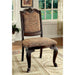 BELLAGIO Brown Cherry/Pattern Fabric Side Chair (2/CTN) - Visions in Furniture (La Mirada, CA)