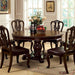 Bellagio Brown Cherry Round Dining Table - Visions in Furniture (La Mirada, CA)