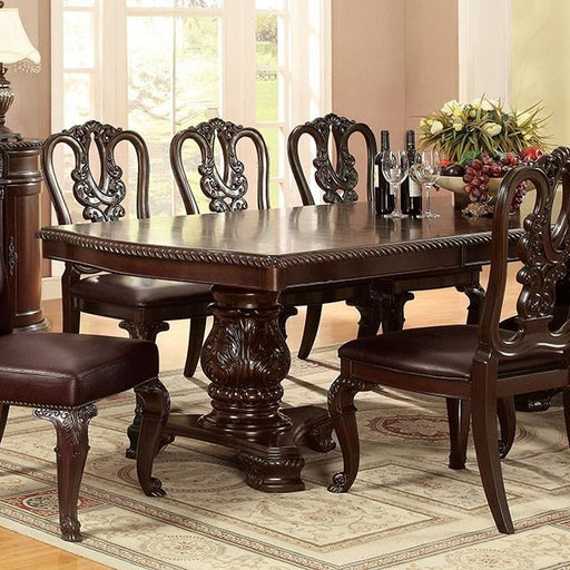 Bellagio Brown Cherry Dining Table w/ 2 Leaves - Visions in Furniture (La Mirada, CA)
