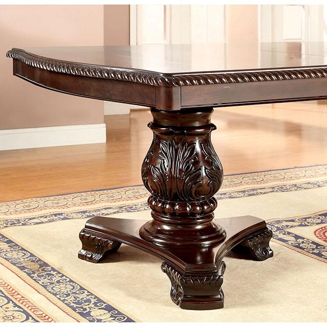 Bellagio Brown Cherry Dining Table w/ 2 Leaves - Visions in Furniture (La Mirada, CA)