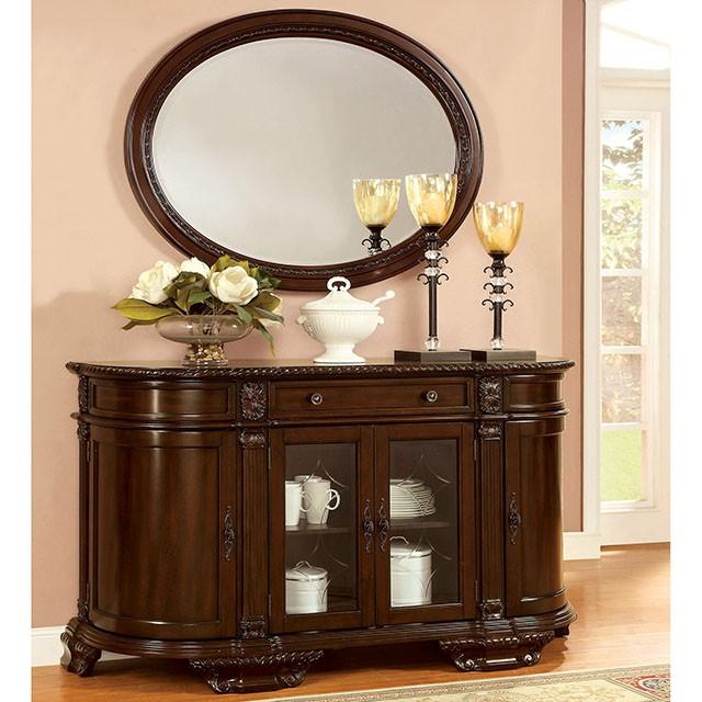 Bellagio Brown Cherry Round Dining Table - Visions in Furniture (La Mirada, CA)