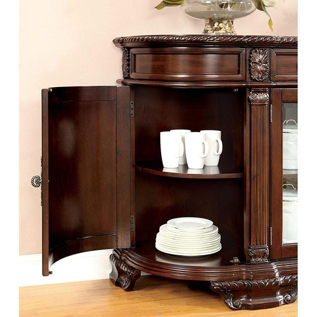 Bellagio Brown Cherry Server - Visions in Furniture (La Mirada, CA)