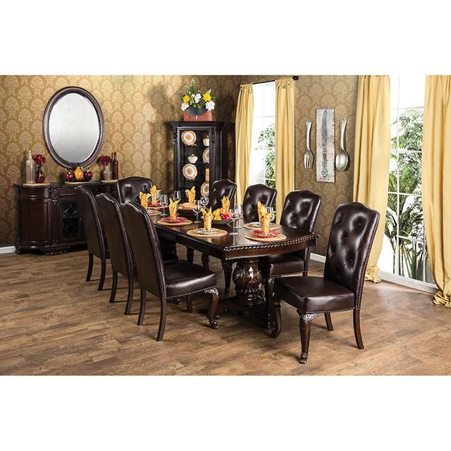 Bellagio Brown Cherry Dining Table w/ 2 Leaves - Visions in Furniture (La Mirada, CA)
