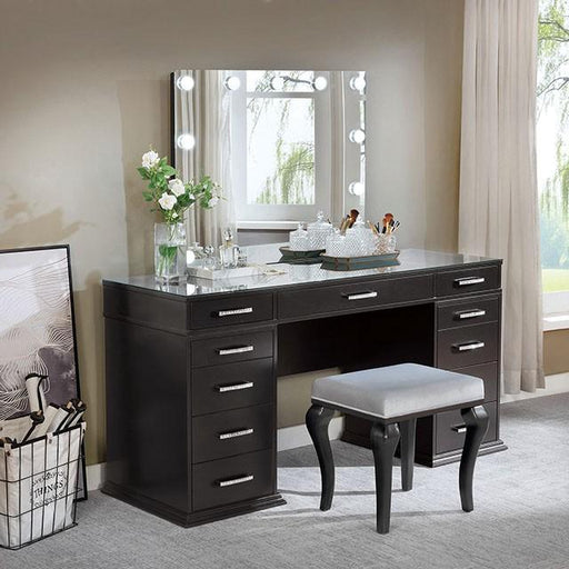 VALENTINA Vanity Set, Gray - Visions in Furniture (La Mirada, CA)