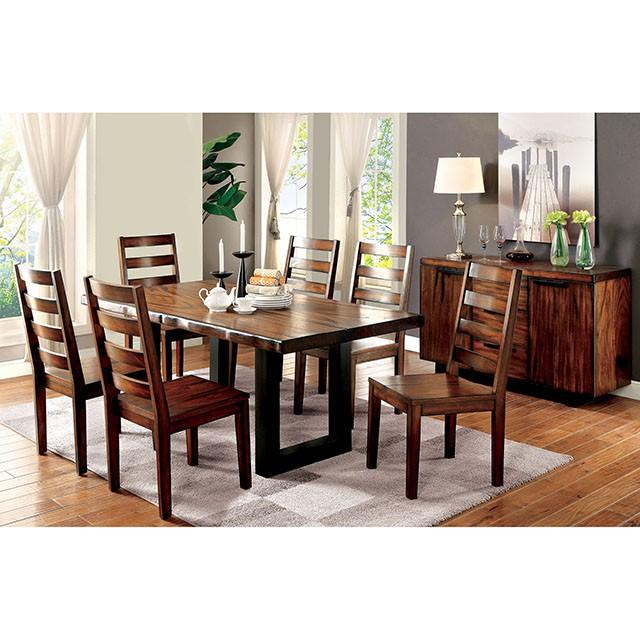 MADDISON Tobacco Oak/Black Bench - Visions in Furniture (La Mirada, CA)