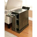 LILITH I Gray Side Table w/ USB - Visions in Furniture (La Mirada, CA)