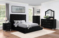 STEFANIA E.King & Queen Bed, Black & Gray - Visions in Furniture (La Mirada, CA)