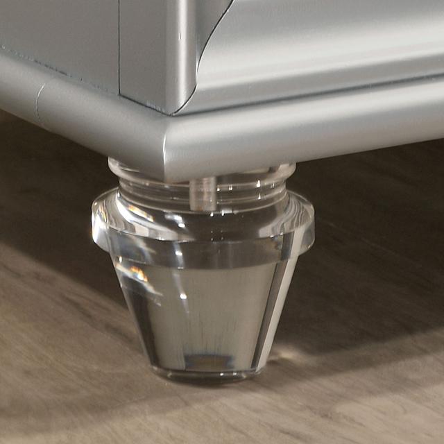 MADDIE Night Stand, Silver - Visions in Furniture (La Mirada, CA)