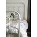 IRIA Vintage White Cal.King, E.King, & Full Bed - Visions in Furniture (La Mirada, CA)