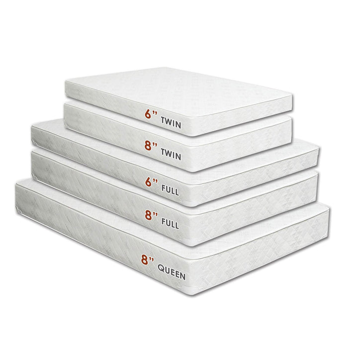 Daisy White 6" Bunkie Board Combo Mattress - Twin XL - Visions in Furniture (La Mirada, CA)