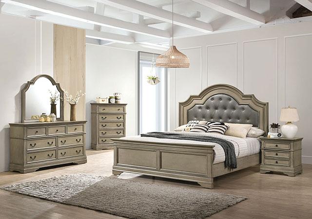 LASTHENIA Cal.King, E.King, Queen Bed - Visions in Furniture (La Mirada, CA)