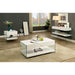 Raya White Sofa Table, White - Visions in Furniture (La Mirada, CA)