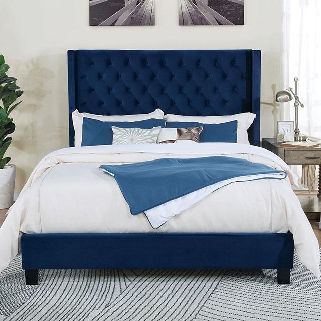 Ryleigh Bed Black, Grey, & Navy - Visions in Furniture (La Mirada, CA)