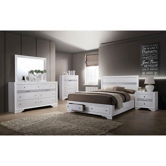 Chrissy 4 Piece & 5 Piece Queen Bedroom Set - Visions in Furniture (La Mirada, CA)