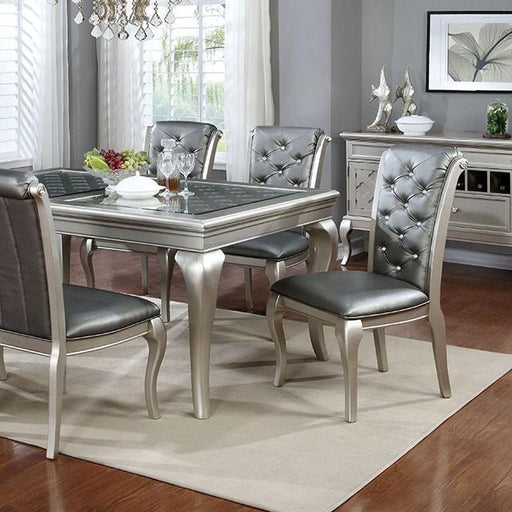 Amina Champagne Dining Table - Visions in Furniture (La Mirada, CA)