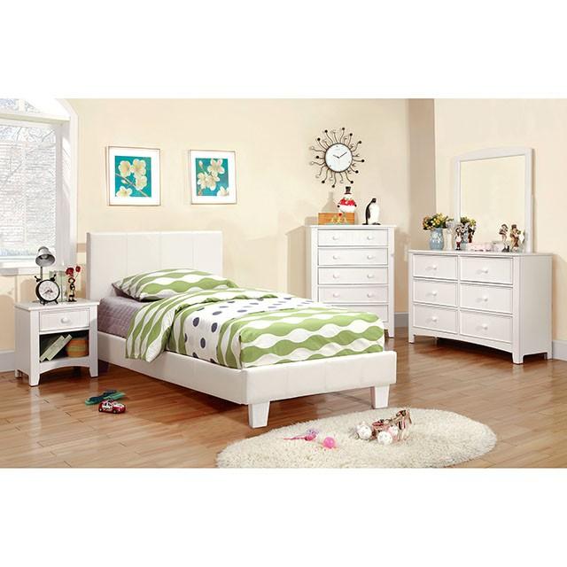 Winn Park Cal.King, E.King, Twin, & Full Bed Chrome, Gray, Brown, & Chrome - Visions in Furniture (La Mirada, CA)