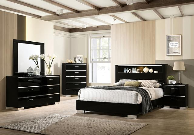 Carlie 4 & 5 Piece Bed Set - Visions in Furniture (La Mirada, CA)