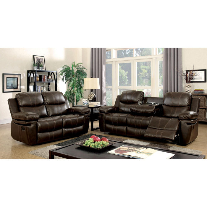 Listowel Brown Love Seat - Visions in Furniture (La Mirada, CA)