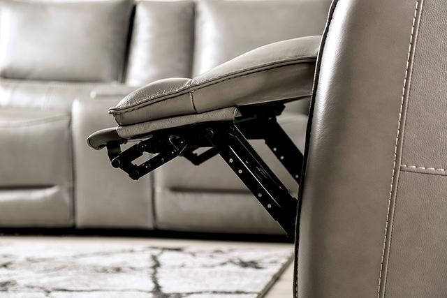 PHINEAS Power Sofa, Gray - Visions in Furniture (La Mirada, CA)