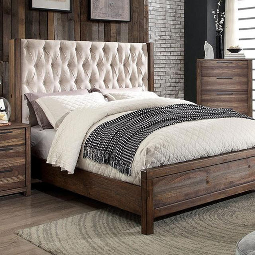 Hutchinson Rustic Natural Tone/Beige Cal.King Bed - Visions in Furniture (La Mirada, CA)