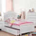 OLIVIA White Full & Twin Bed - Visions in Furniture (La Mirada, CA)