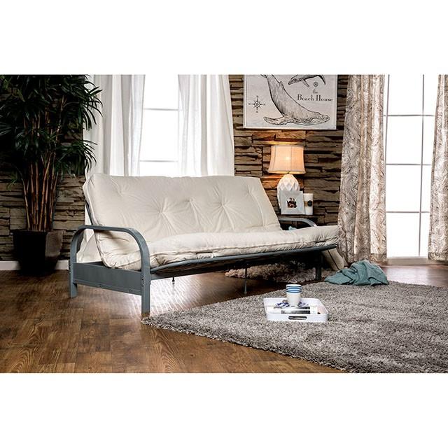 KNOX White 8" White Futon Mattress w/ Inner Spring - Visions in Furniture (La Mirada, CA)