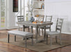 LAQUILA Side Chair (2/CTN), Gray - Visions in Furniture (La Mirada, CA)