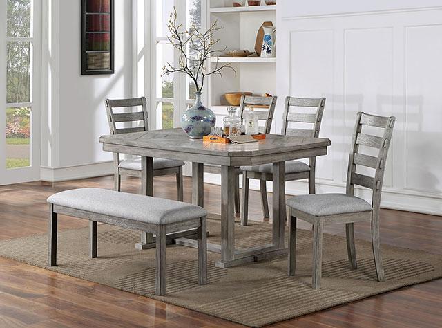 LAQUILA Side Chair (2/CTN), Gray - Visions in Furniture (La Mirada, CA)