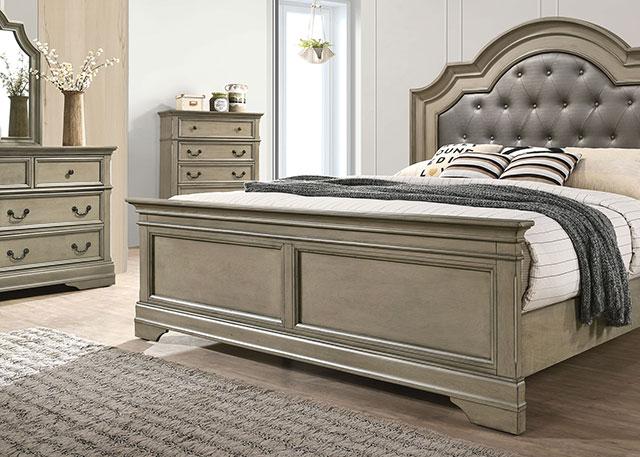 LASTHENIA Cal.King, E.King, Queen Bed - Visions in Furniture (La Mirada, CA)