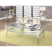 TANIKA Chrome Coffee Table, Chrome - Visions in Furniture (La Mirada, CA)