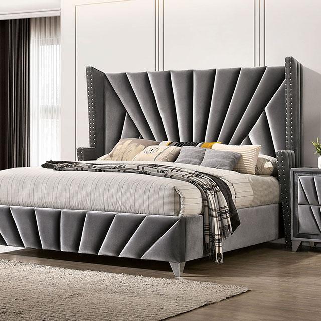 CARISSA E.King Bed - Visions in Furniture (La Mirada, CA)