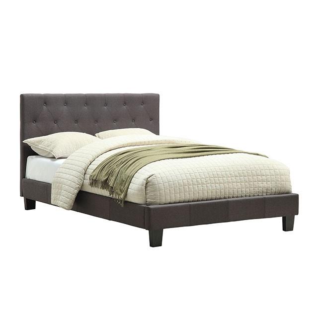 LEEROY Queen & Twin Bed Ivory & Gray - Visions in Furniture (La Mirada, CA)