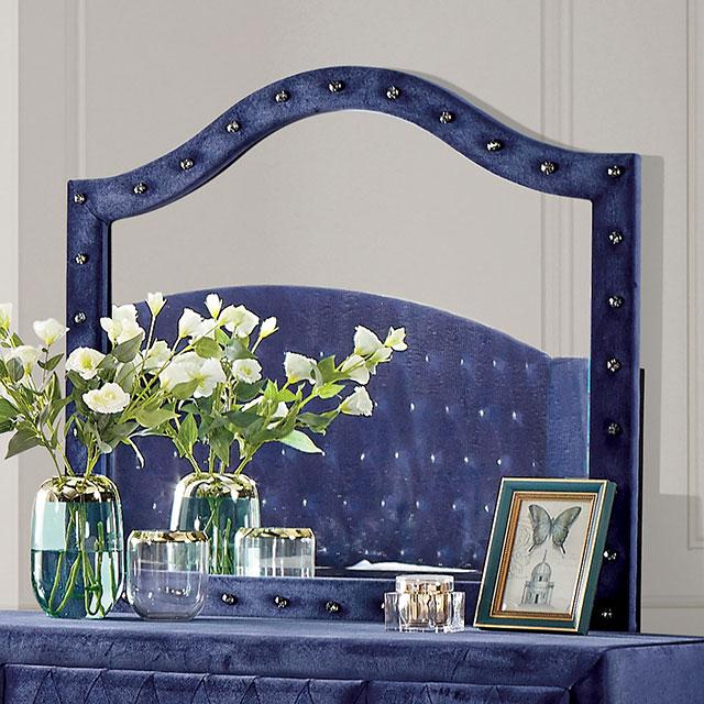 Alzire Black & Blue Mirror - Visions in Furniture (La Mirada, CA)